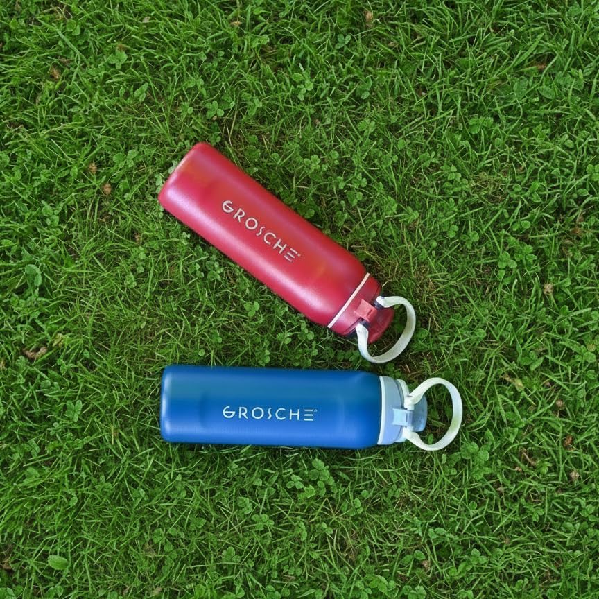 GROSCHE Kamloops Triple-Wall Bottle with Chug Lid, Stormy Haze, 24 oz - color: Stormy Haze
