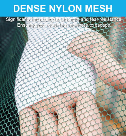 Foldable Fishing Net, Nylon Minnow Trap Crab Trap Crab Net, Drop Net for Pier Fishing, Drop Nets for Pulling Up Fish with Rope, Portable Bridge Fishing Nets for Minnows Crawfish Shrimp